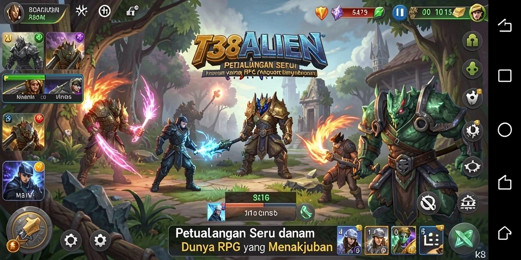Tampilan gameplay menakjubkan dalam 138ALIEN yang penuh petualangan.