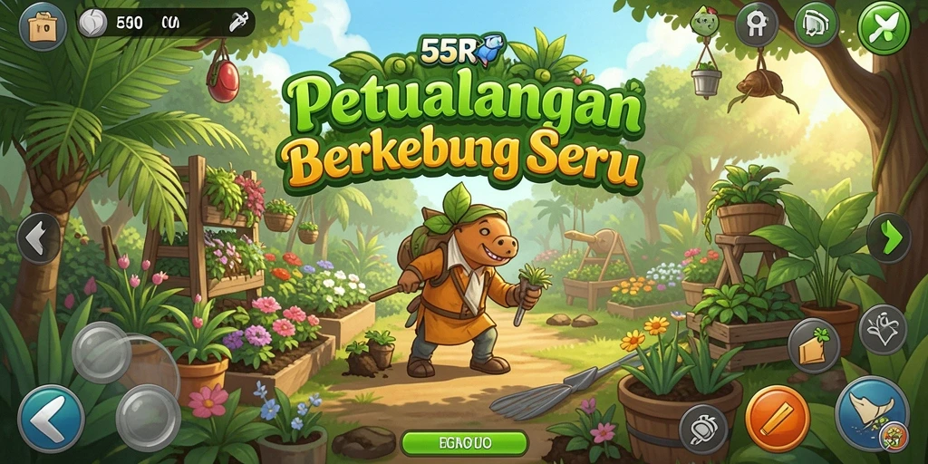 Tampilan gameplay 55RT yang penuh warna dan interaktif.