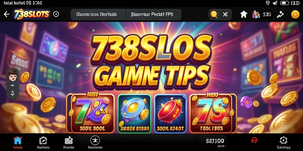 Tampilan gameplay <strong>738SLOTS</strong> dengan berbagai tema slot yang menarik.