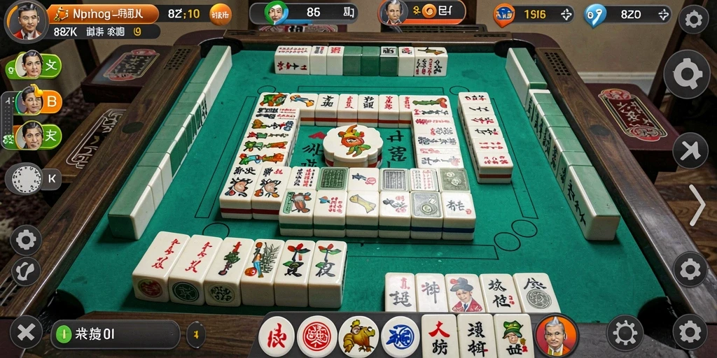 Tampilan gameplay seru Mahjong di 8ZK.