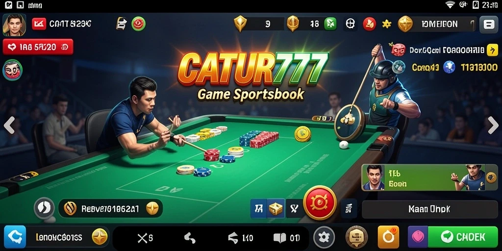 Tampilan gameplay CATUR777 yang menarik saat taruhan olahraga.