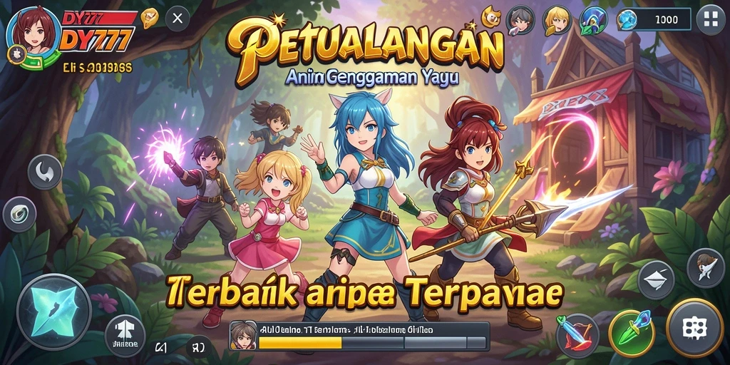 Beragam karakter anime dalam aksi seru di gameplay DY777.