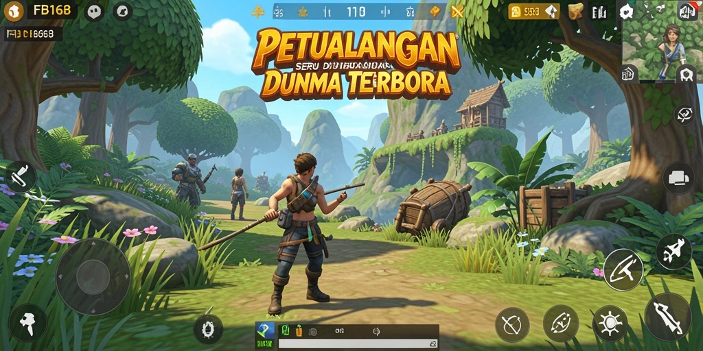 Tampilan gameplay FB168 yang menakjubkan dalam dunia terbuka.