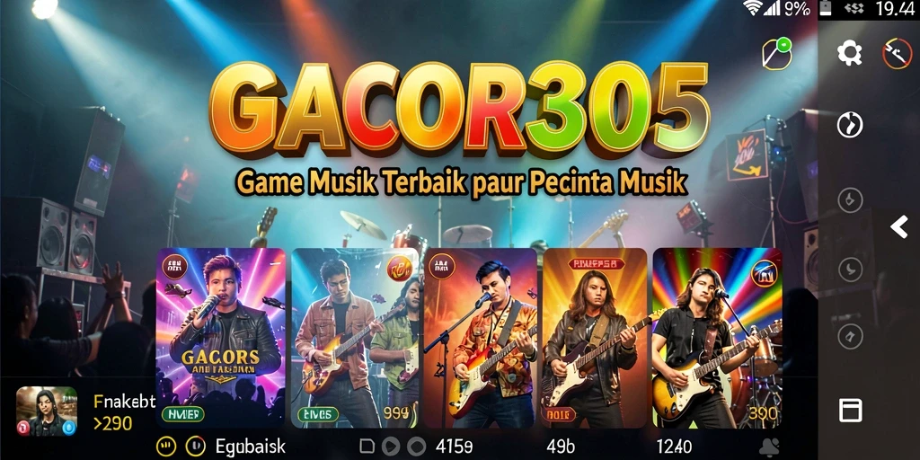 Screenshot gameplay GACOR305 yang menampilkan fitur menyanyi