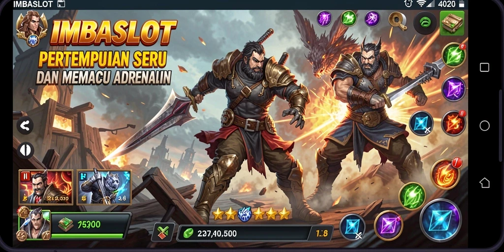 Tampilan gameplay seru dan menegangkan di IMBASLOT.