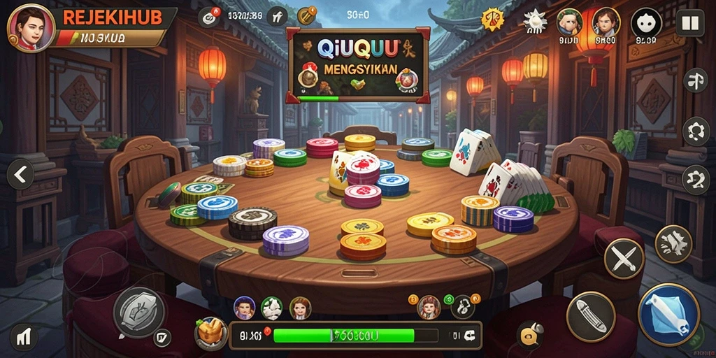 Gameplay QiuQiu yang menarik di REJEKIHUB.