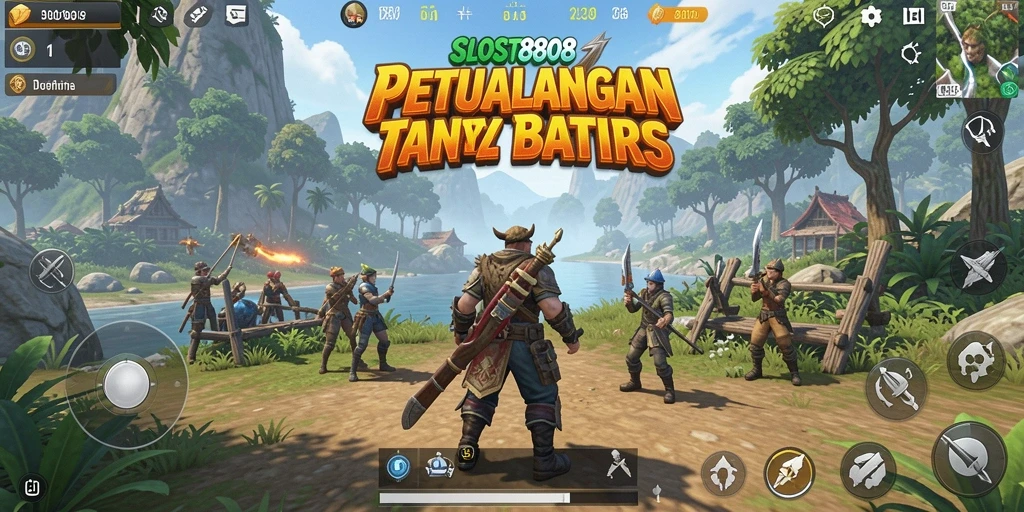 Tampilan menarik dari gameplay SLOST8808 di dunia terbuka yang luas.