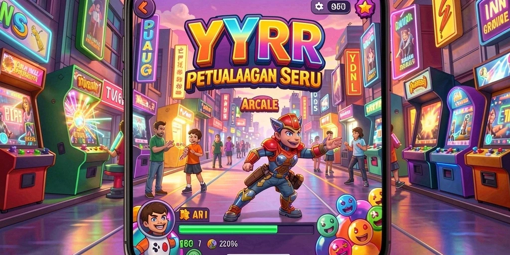 Tampilan gameplay YYRR yang dinamis dan mengasyikkan.