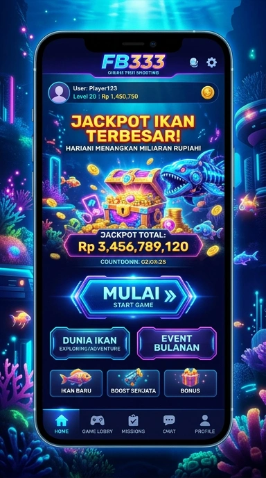 Tampilan antarmuka pengguna fb333 yang menarik dan intuitif.